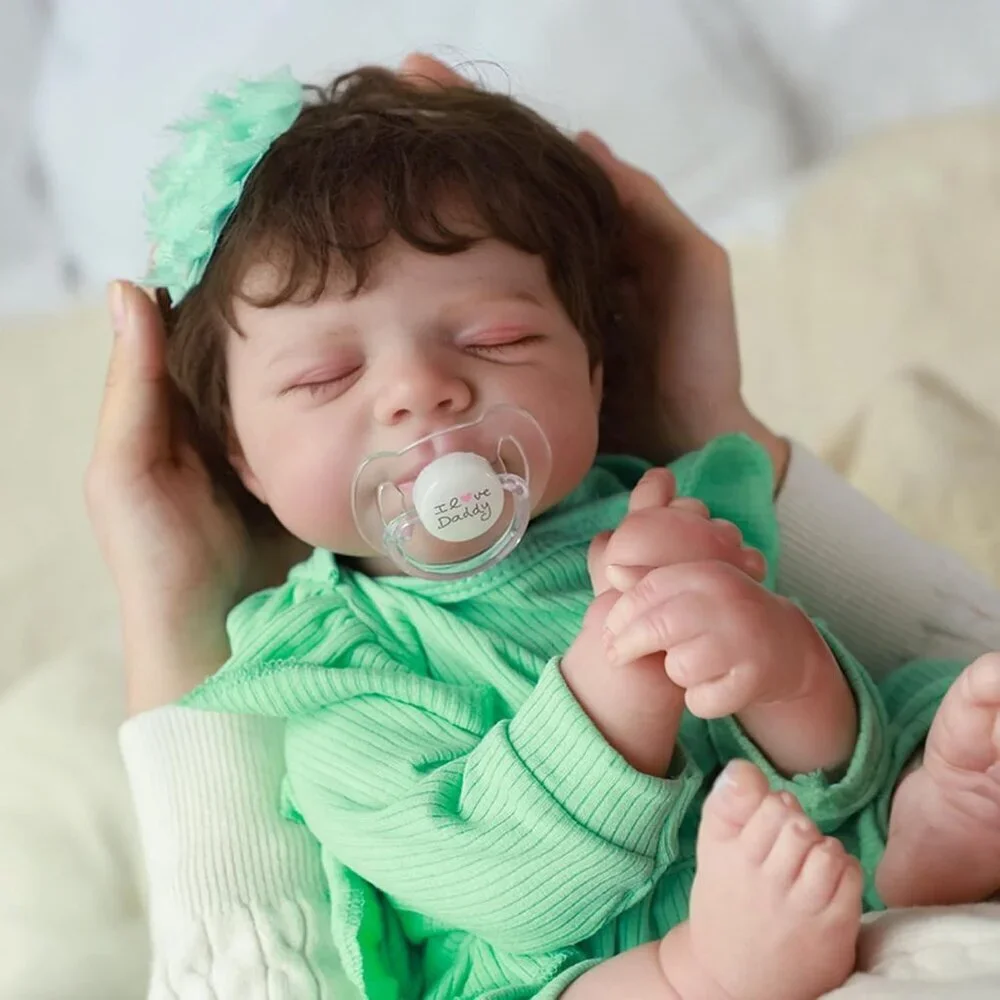 Reborn Baby Dolls Girl 18 Inch Full Body Vinyl Realistic Sleeping Newborn